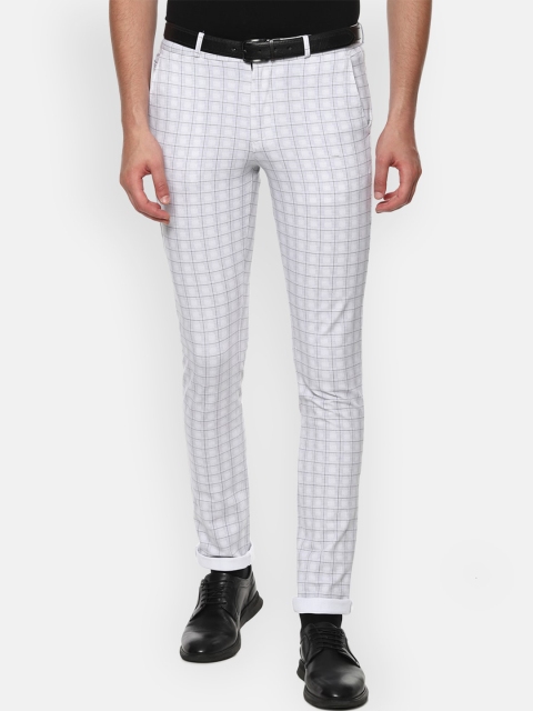 

Louis Philippe Sport Men Grey Checked Slim Fit Regular Trousers