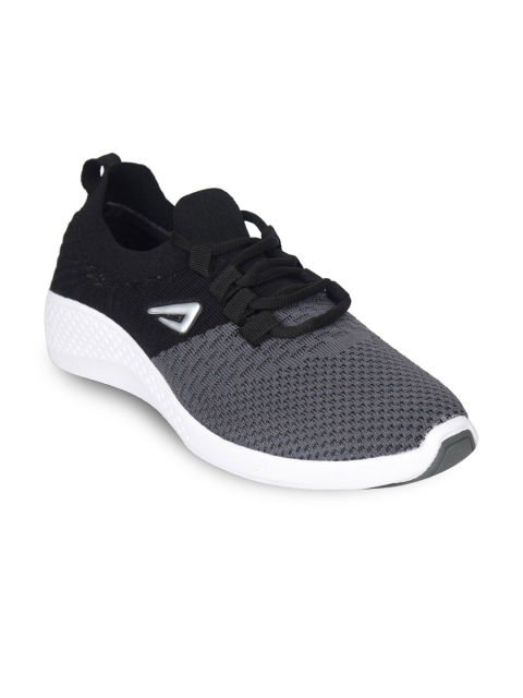 

IMPAKTO Men Grey Textile Running Shoes