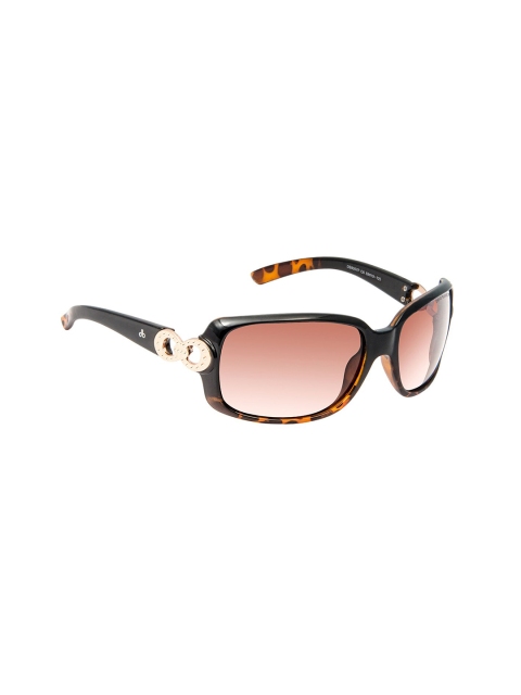 

David Blake Women Brown Lens & Brown Oval Sunglasses NP-SGDB2071