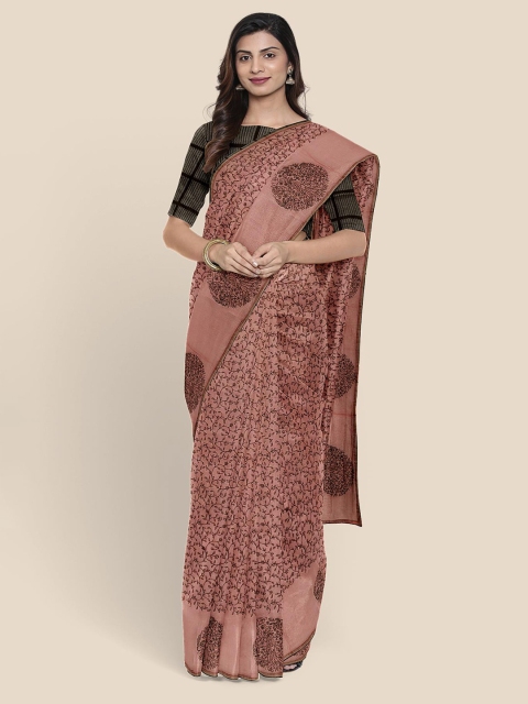

Kalamandir Coral Floral Supernet Saree