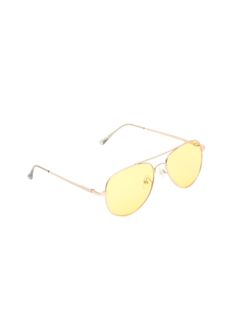 

Spiky Unisex Kids Yellow Lens & Gold-Toned Aviator Sunglasses SWAV_GOL_YLW