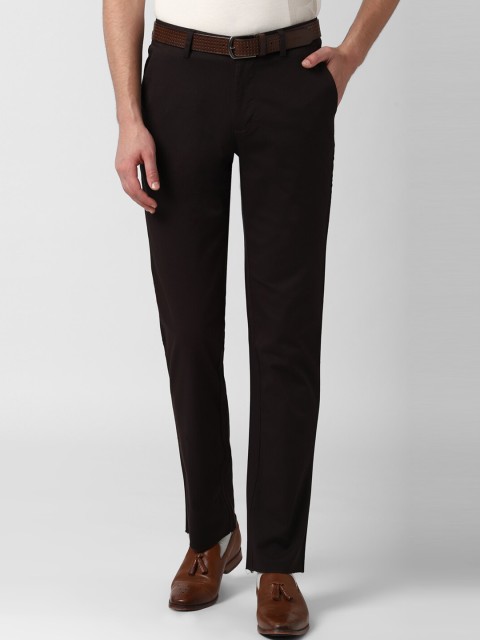 

Peter England Men Brown Slim Fit Formal Trousers Formal Trousers