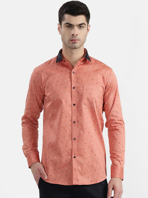 

V2 Value & Variety Men Orange Printed Casual Shirt