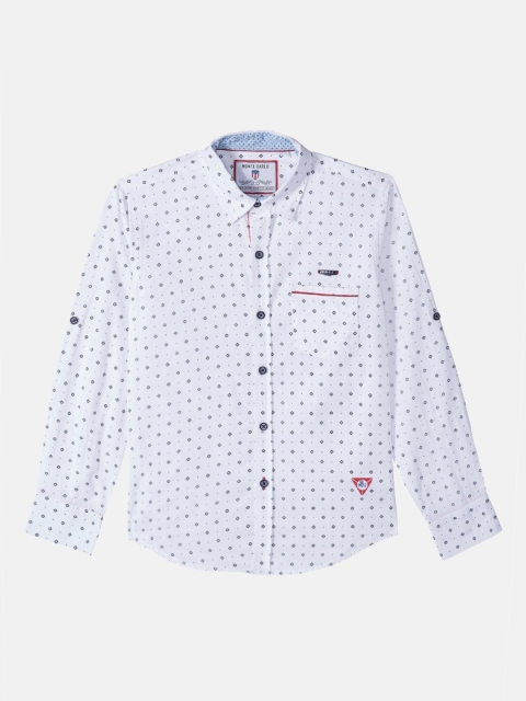 

Monte Carlo Boys White Printed Casual Shirt