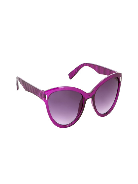 

Olvin Women Purple Lens & Purple Cateye Sunglasses with UV Protected Lens OL381-06