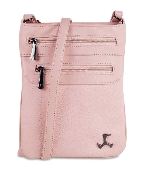 

Mochi Women Pink Textured Sling Bag