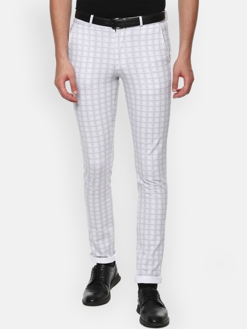 

Louis Philippe Sport Men Grey Checked Slim Fit Regular Trousers