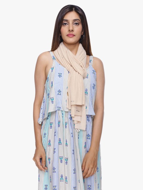 

Scarves & Glitters Women Beige Stole