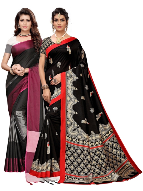 

KALINI Pack of 2 Art Silk Saree, Multi