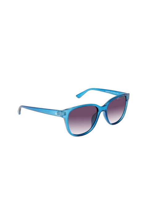 

David Blake Unisex Purple Lens & Blue Wayfarer Sunglasses with Polarised and UV Protected Lens