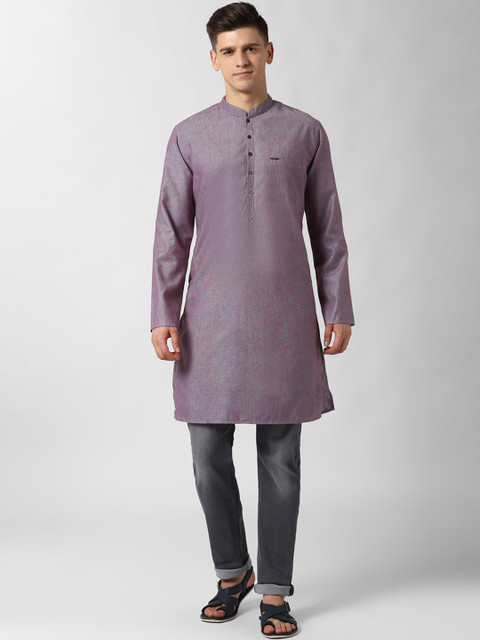 

Peter England Men Purple Kurta
