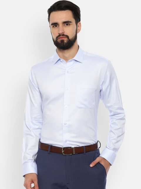 

Louis Philippe Men Blue Slim Fit Formal Shirt