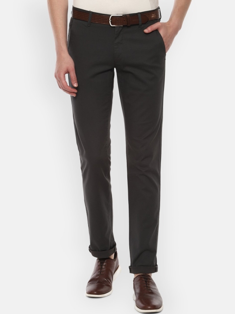 

Van Heusen Sport Men Grey Textured Regular Trousers