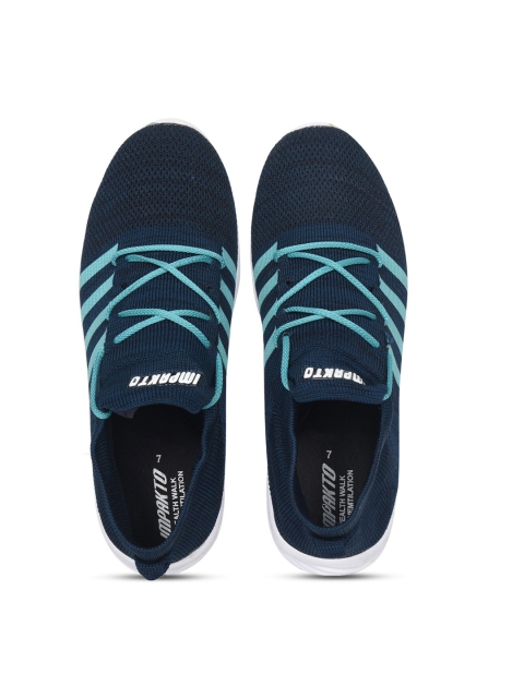 

IMPAKTO Men Blue Textile Running Shoes
