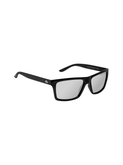 

David Blake Unisex Grey Lens & Black Wayfarer Sunglasses with Polarised and UV Protected Lens