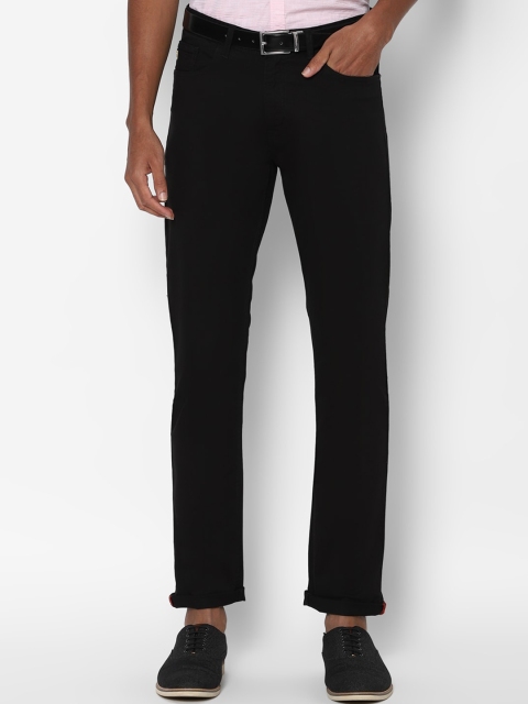 

Solly Jeans Co Men Black Slim Fit Solid Regular Trousers