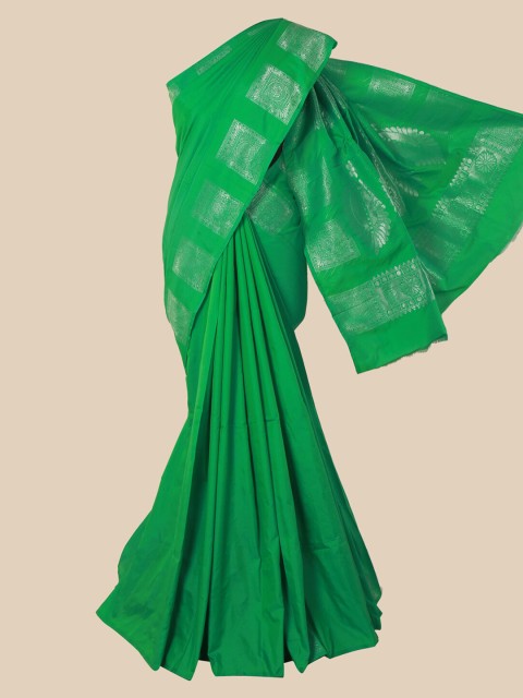 

Pothys Green Woven Design Silk Cotton Saree