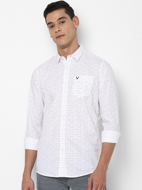 

Solly Jeans Co Men White Checked Casual Shirt