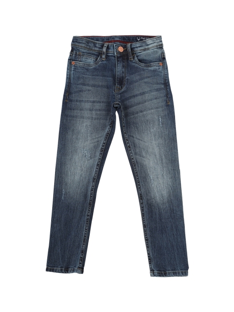 

Allen Solly Junior Boys Navy Blue Skinny Fit Light Fade Stretchable Jeans
