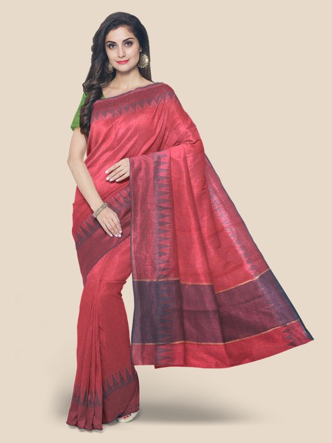 

KLM Fashion Mall Pink Saree