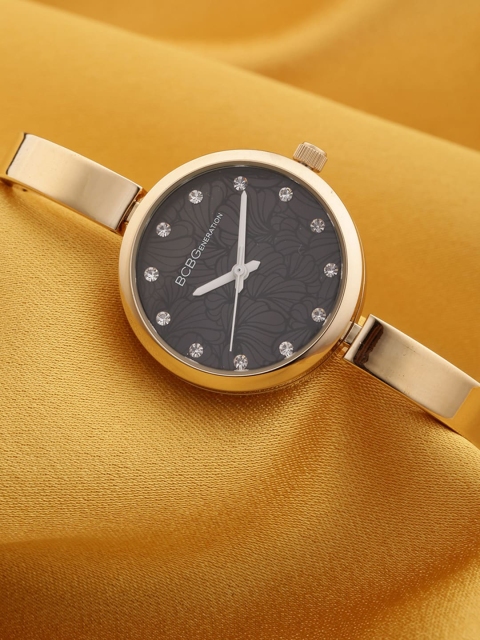 

BCBG Women Black & Gold-Toned Analogue Watch GN50610001