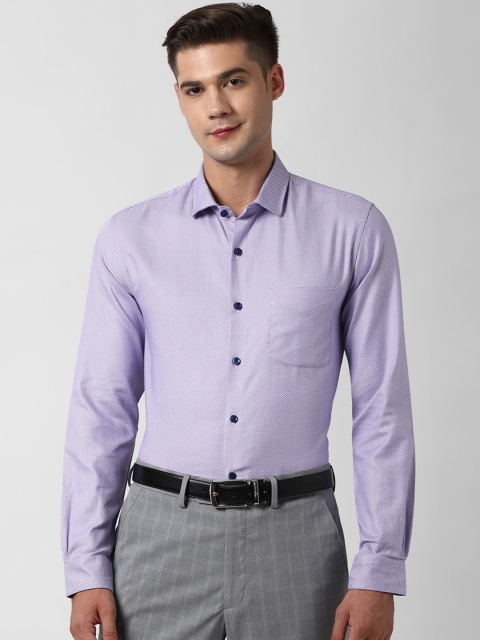 

Peter England Elite Men Purple Slim Fit Formal Shirt