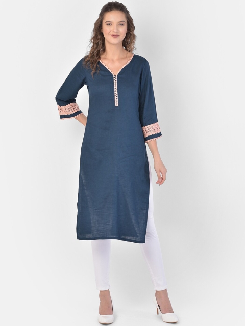 Ojjasvi Women Teal Kurta