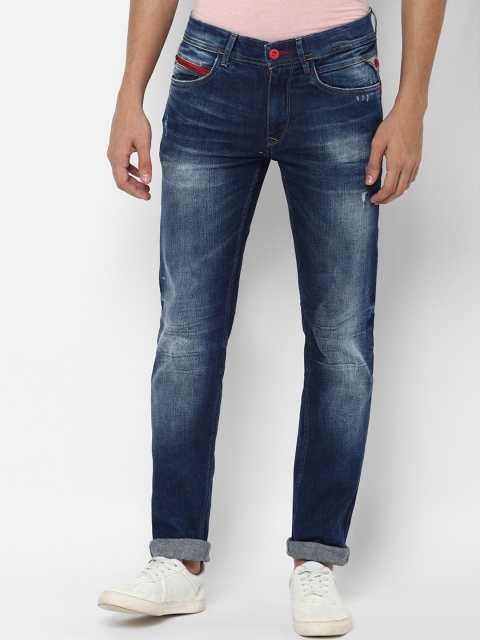 

Solly Jeans Co Men Navy Blue Skinny Fit Heavy Fade Jeans