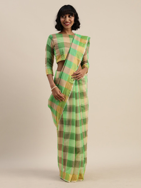 

Florence Multi Checked Silk Cotton Saree