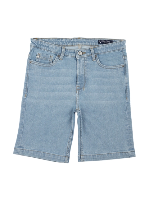 

Allen Solly Junior Boys Blue Mid-Rise Denim Shorts