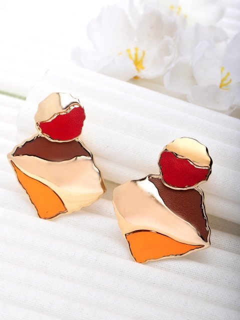 

CRZ Multi Geometric Studs Earrings