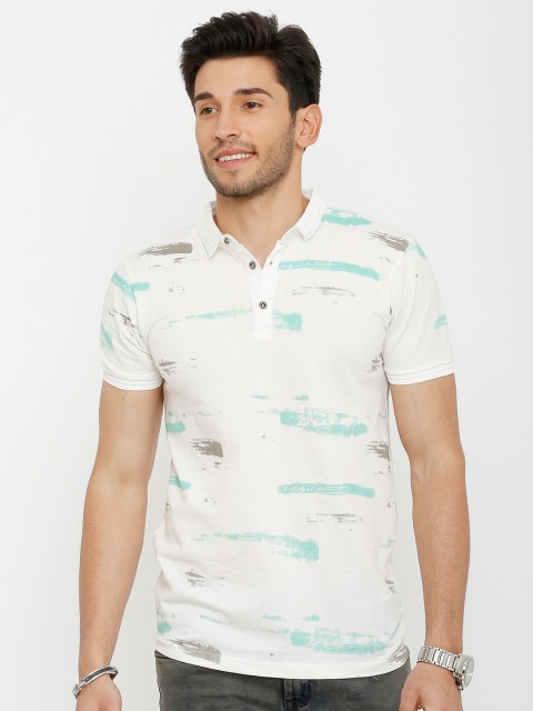 Rex Straut Jeans Men Multi Typography Printed Slim Fit T-shirt