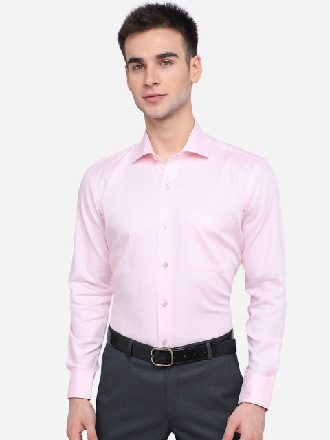 

METAL Men Pink Slim Fit Solid Casual Shirt
