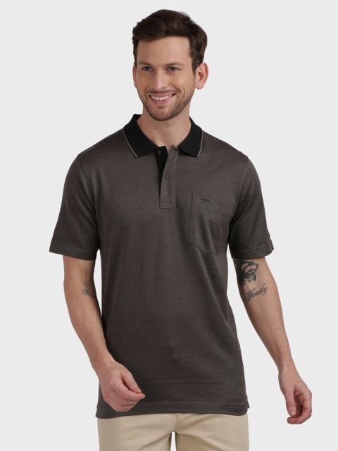 

ColorPlus Men Grey NA Polo Collar T-shirt NA