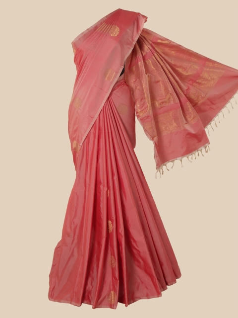 

Pothys Pink Striped Zari Silk Cotton Saree
