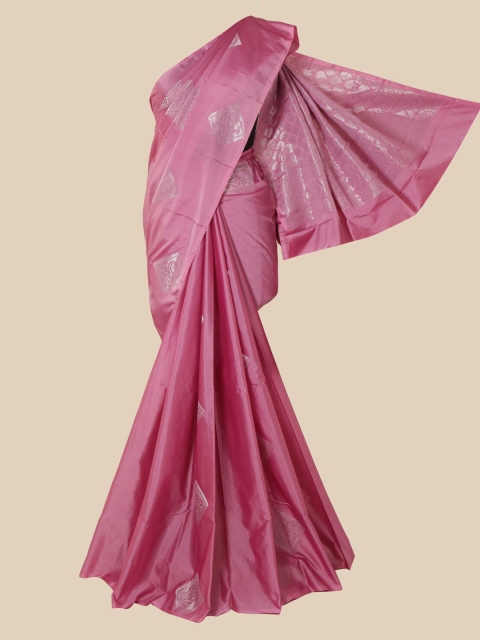 

Pothys Pink Woven Design Silk Cotton Saree