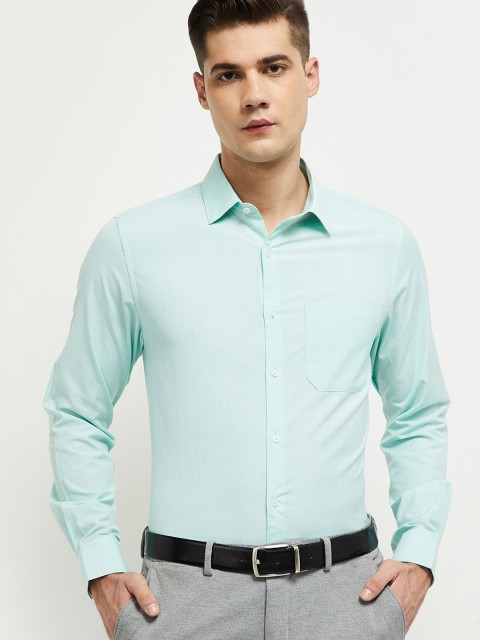 

max Men Green Formal Shirt