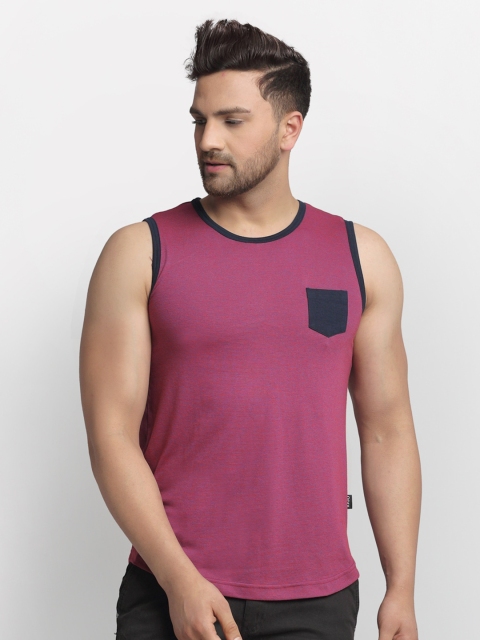 

Rigo Men Purple Slim Fit T-shirt