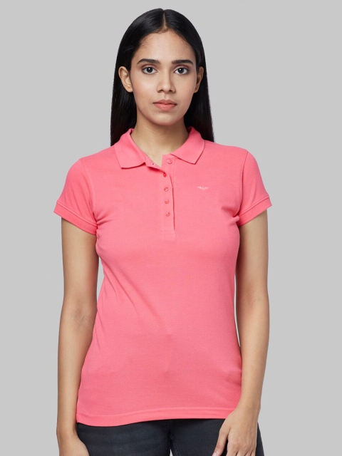 

Park Avenue Woman Women Pink Polo Collar T-shirt