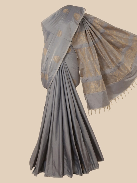 

Pothys Grey Woven Design Silk Cotton Saree