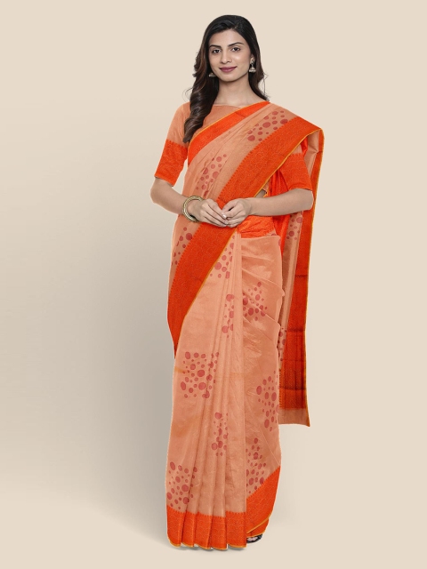 

KLM Fashion Mall Orange Printed Saree