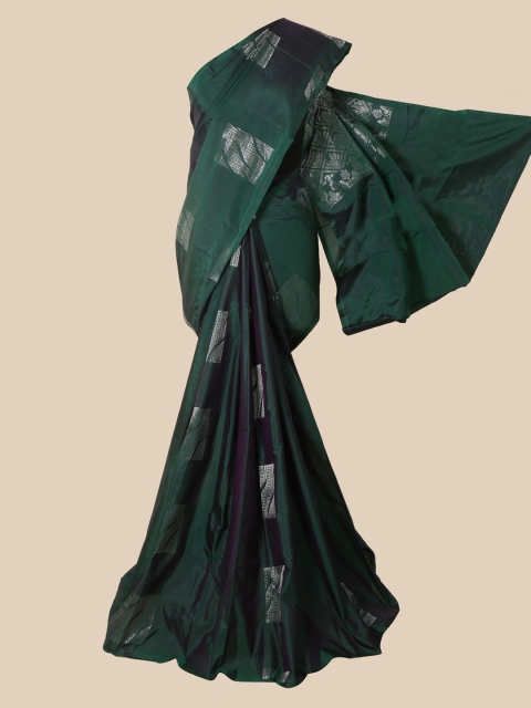 

Pothys Green Ethnic Motifs Silk Cotton Saree