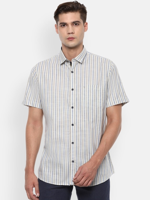 

Van Heusen Sport Men Grey Slim Fit Multi Stripes Striped Casual Shirt