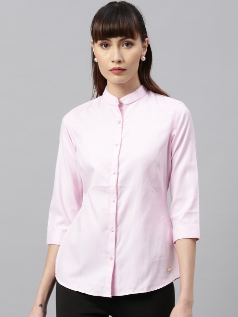 

Park Avenue Woman Pink Pinstripes Formal Shirt