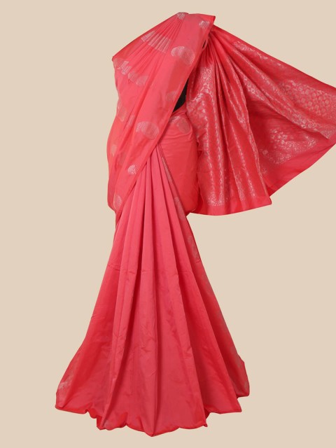 

Pothys Pink Paisley Zari Silk Cotton Saree