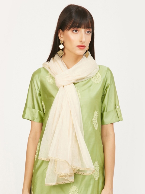 

max Women Off White Dupatta