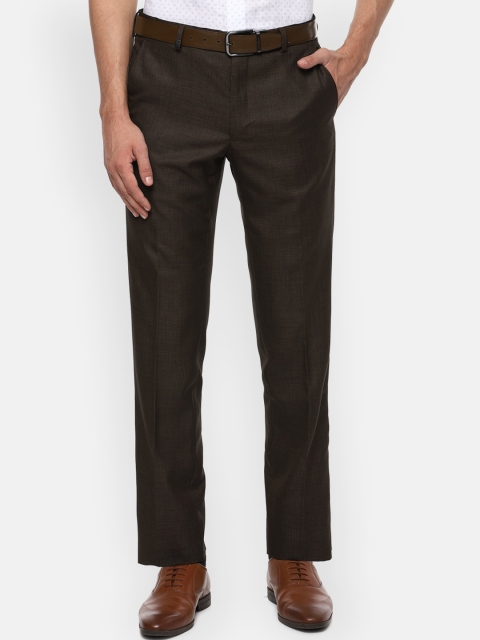

Van Heusen Men Brown Slim Fit Formal Trousers