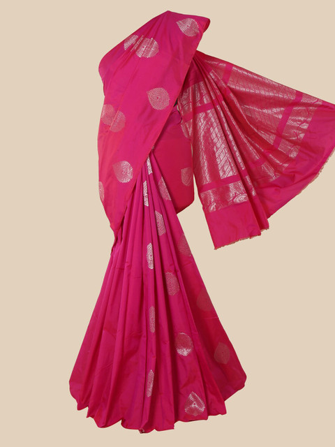 

Pothys Pink Ethnic Motifs Silk Cotton Saree