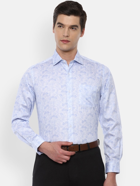 

Van Heusen Men Blue Regular Fit Printed Casual Shirt