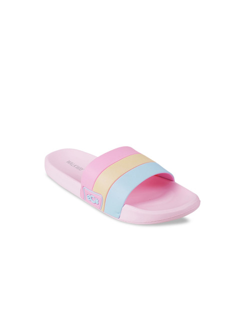 

WALKWAY by Metro Women Pink Colourblocked Open Toe Flats